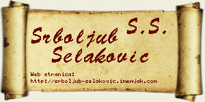 Srboljub Selaković vizit kartica